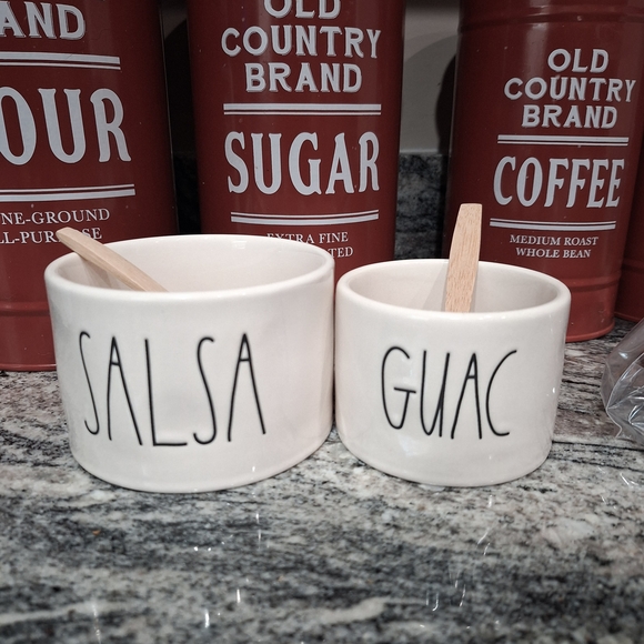 Rae Dunn Other - NEW Rae Dunn Salsa and Guac Ceramic Bowls - White